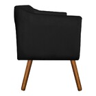 Sofá Namoradeira E 1 Poltrona Julia Giratória Madeira Suede P