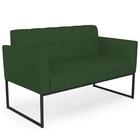 Sofá Namoradeira E 2 Poltronas Base Industrial Preto Ana Velu