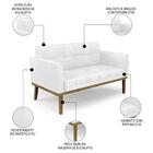 Sofá Namoradeira E 2 Poltronas Base Madeira Castanho Ana Sint