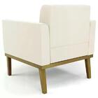 Sofá Namoradeira E 2 Poltronas Base Madeira Castanho Ana Velu