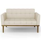 Sofá Namoradeira E 2 Poltronas Base Madeira Castanho Ana Velu