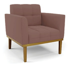 Sofá Namoradeira E 2 Poltronas Base Madeira Castanho Elisa Ve