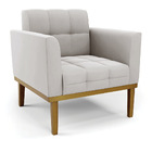 Sofá Namoradeira E 2 Poltronas Base Madeira Castanho Elisa Ve