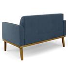 Sofá Namoradeira E 2 Poltronas Base Madeira Castanho Maressa