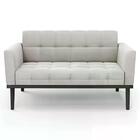 Sofá Namoradeira E 2 Poltronas Base Madeira Preto Ana Veludo