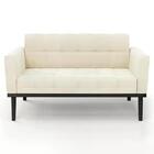 Sofá Namoradeira E 2 Poltronas Base Madeira Preto Ana Veludo