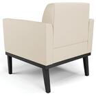 Sofá Namoradeira E 2 Poltronas Base Madeira Preto Maressa Sin