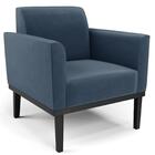 Sofá Namoradeira E 2 Poltronas Base Madeira Preto Maressa Sue