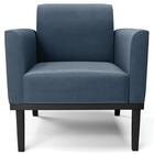 Sofá Namoradeira E 2 Poltronas Base Madeira Preto Maressa Sue