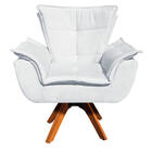 Sofá Namoradeira E 2 Poltronas Giratória Mm30 Opala Suede D03