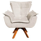 Sofá Namoradeira E 2 Poltronas Giratória Mm30 Opala Suede D03