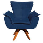 Sofá Namoradeira E 2 Poltronas Giratória Mm30 Opala Suede D03