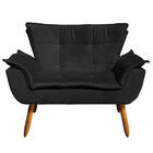 Sofá Namoradeira E 2 Poltronas Giratória Mm30 Opala Suede D03