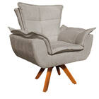 Sofá Namoradeira E 2 Poltronas Giratória Mm30 Opala Suede D03