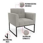 Sofá Namoradeira E 2 Poltronas Industrial Pto Elisa Bouclê Ci