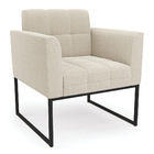 Sofá Namoradeira E 2 Poltronas Industrial Pto Elisa Bouclê D0