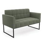 Sofá Namoradeira E 2 Poltronas Industrial Pto Elisa Bouclê D0