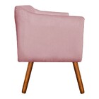 Sofá Namoradeira E 2 Poltronas Julia Giratória Madeira Suede