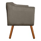 Sofá Namoradeira E 2 Poltronas Julia Giratória Madeira Suede