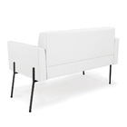 Sofá Namoradeira E 2 Poltronas Pé De Ferro Preto Elisa Corino