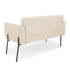 Sofá Namoradeira E 2 Poltronas Pé De Ferro Preto Elisa Corino