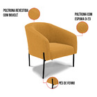 Sofá Namoradeira E 2 Poltronas Pé Ferro Pto Stella Bouclê Mos