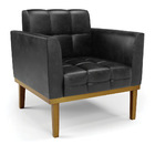 Sofá Namoradeira E Poltrona Base De Madeira Castanho Elisa Co