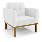 Sofá Namoradeira E Poltrona Base De Madeira Castanho Elisa Co