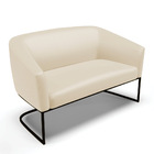 Sofá Namoradeira E Poltrona Base Industrial Preto Stella Cori