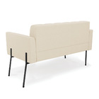 Sofá Namoradeira E Poltrona Base Pé De Ferro Preto Elisa Linh