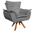 Sofá Namoradeira E Poltrona Giratória Mm30 Opala Suede D03 -