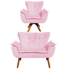 Sofá Namoradeira E Poltrona Giratória Mm30 Opala Suede D03 -