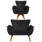 Sofá Namoradeira E Poltrona Giratória Mm30 Opala Suede D03 -