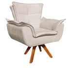 Sofá Namoradeira E Poltrona Giratória Mm30 Opala Suede D03 -