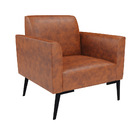 Sofá Namoradeira E Poltrona Marisa Pé Villach Preto Sintético