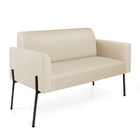 Sofá Namoradeira E Poltrona Pé De Ferro Preto Marisa Corino -