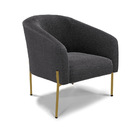 Sofá Namoradeira E Poltrona Pé Ferro Dourado Stella Bouclê D0