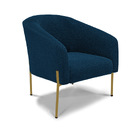 Sofá Namoradeira E Poltrona Pé Ferro Dourado Stella Bouclê D0