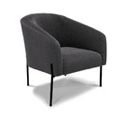 Sofá Namoradeira E Poltrona Pé Ferro Preto Stella Bouclê Graf