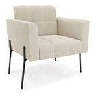 Sofá Namoradeira E Poltrona Pé Ferro Pto Elisa Bouclê D03 - D