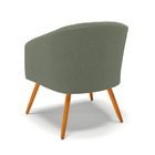 Sofá Namoradeira E Poltrona Pé Palito Castanho Stella Bouclê