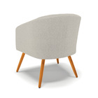 Sofá Namoradeira E Poltrona Pé Palito Castanho Stella Bouclê