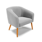 Sofá Namoradeira E Poltrona Pé Palito Castanho Stella Suede D