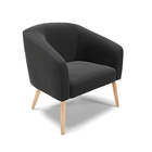 Sofá Namoradeira E Poltrona Pé Palito Natural  Stella Veludo