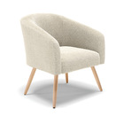 Sofá Namoradeira E Poltrona Pé Palito Natural Stella Bouclê D