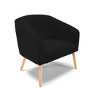 Sofá Namoradeira E Poltrona Pé Palito Natural Stella Linho D0