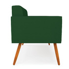 Sofá Namoradeira Elisa Veludo Luxo Verde A136 Pés Palito Cast