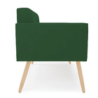 Sofá Namoradeira Elisa Veludo Pés Palito Natural D03 - D'ross