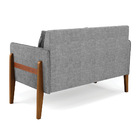 Sofá Namoradeira Lana Linho Base De Madeira D03 - D'rossi - A