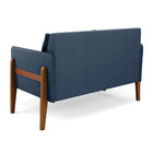 Sofá Namoradeira Lana Suede Base De Madeira D03 - D'rossi - A